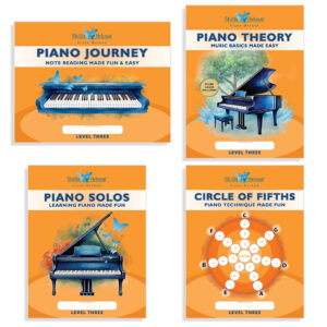 4 Book Orange Series Discounted Package: Introductory Three (Shilla Hekmat Piano Method)